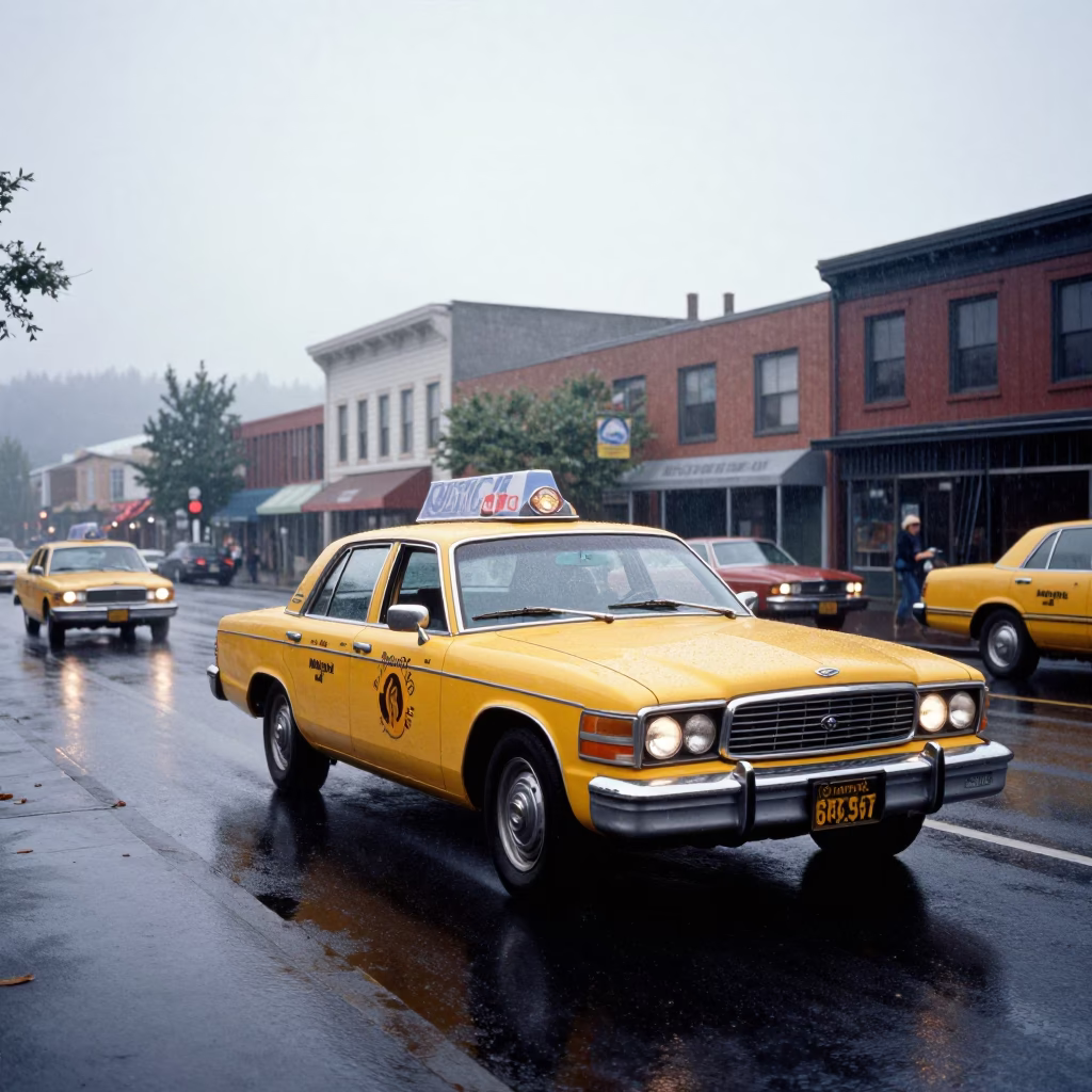 1970s Atmosphere in Portland at The Early Morning Light in in Portland, Oregon, United States