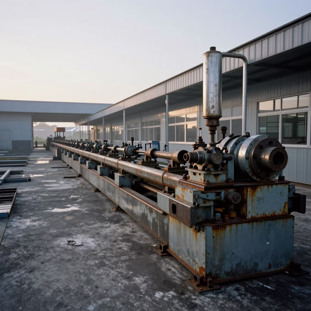 Abandoned Auto Plant Kuala Lumpur Dawn in in a machine shop near Kuala Lumpur