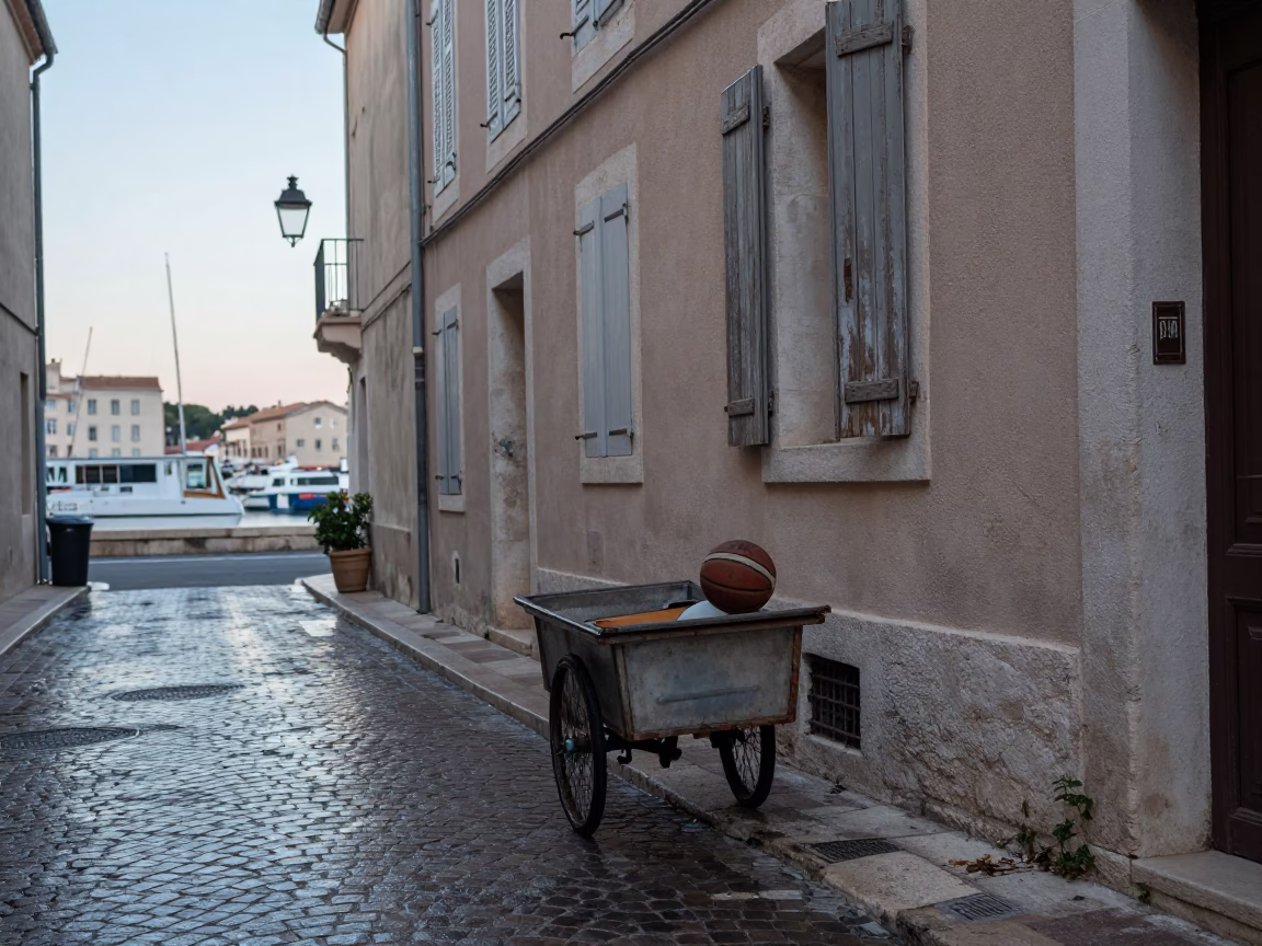 Abandoned Basketball in Marseille in in Marseille, France