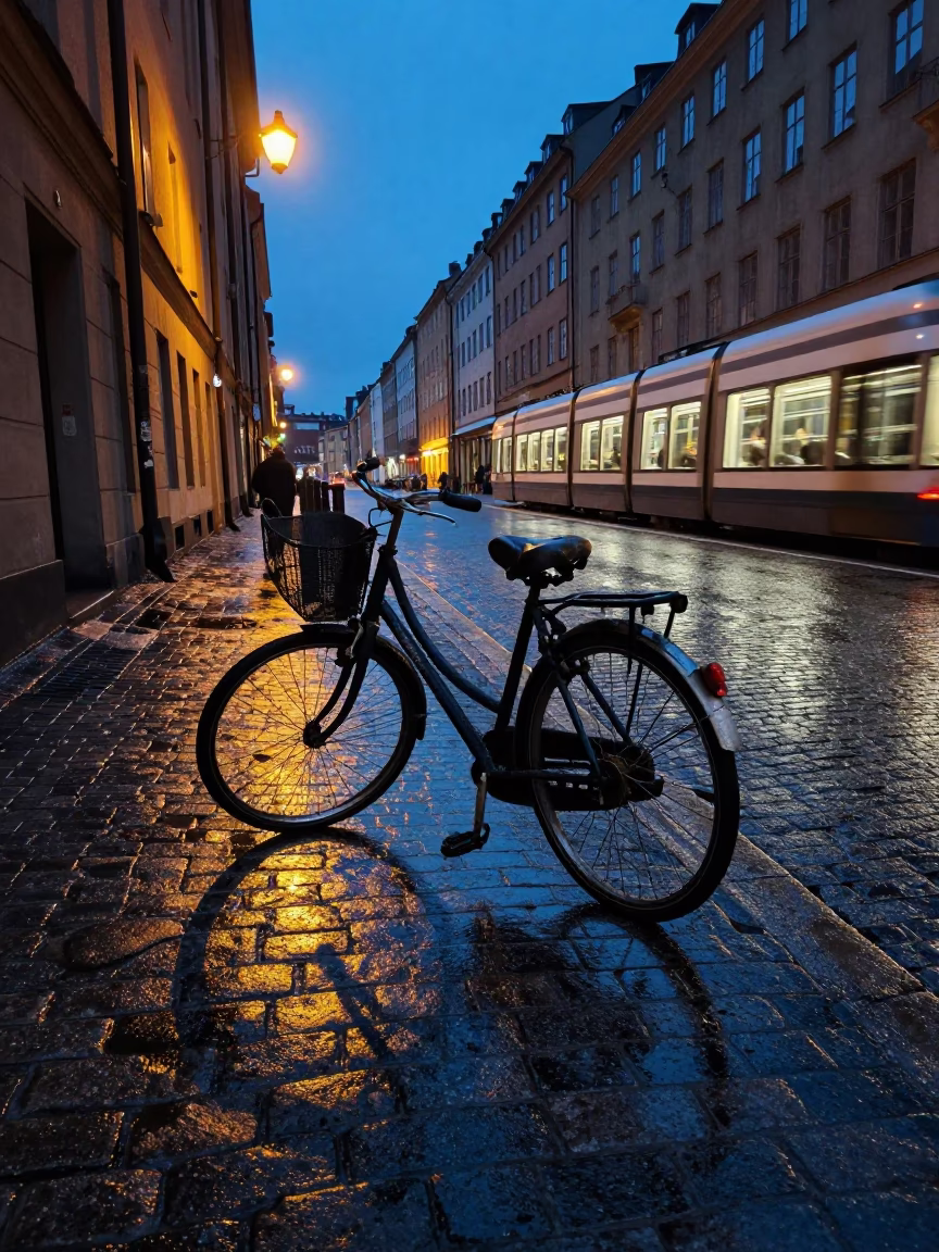 Abandoned Bicycle in Stockholm in in Stockholm, Sweden