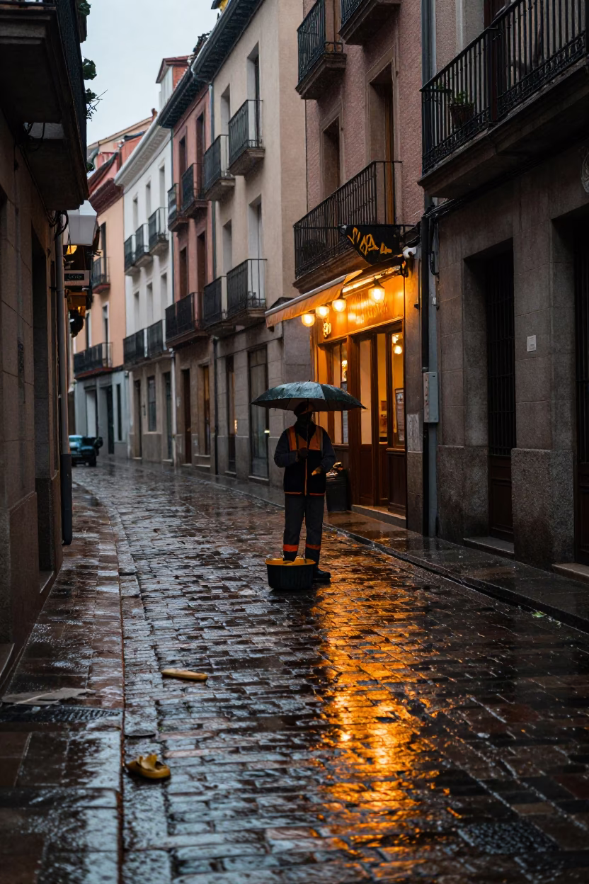 Abandoned Items in Madrid in in Madrid, Spain