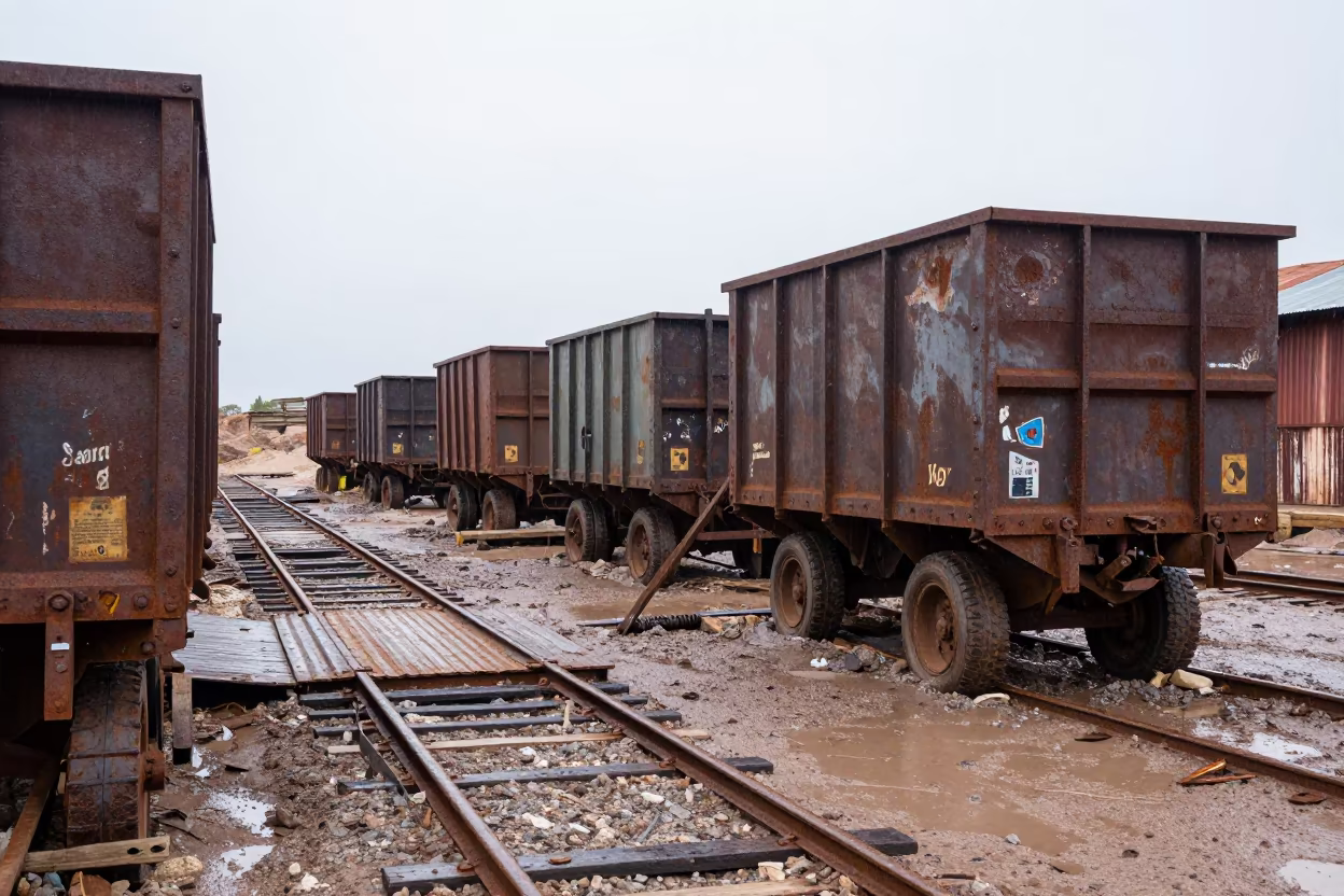 Abandoned Mining Ruins Bolivia Rain in in Bolivia