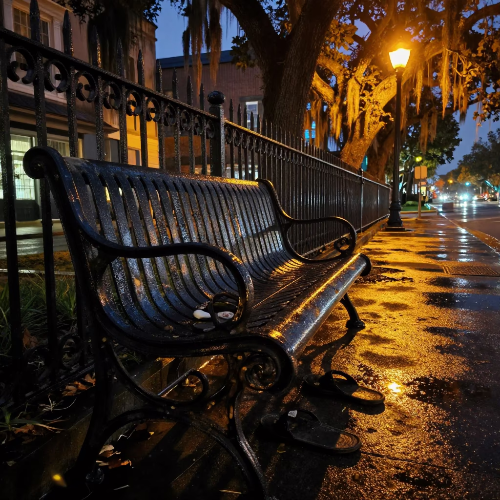 Abandoned Slippers in Charleston in in Charleston, South Carolina, United States