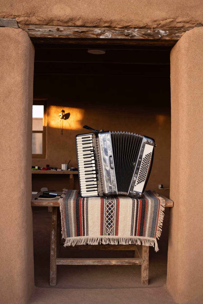 Accordion in Santa Fe in in Santa Fe, New Mexico, United States
