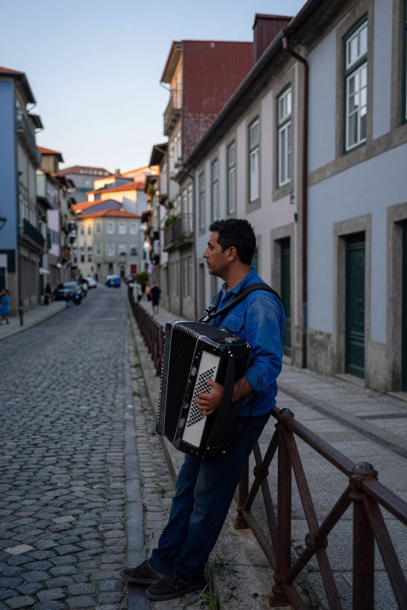 Accordion Player in Porto in in Porto, Portugal