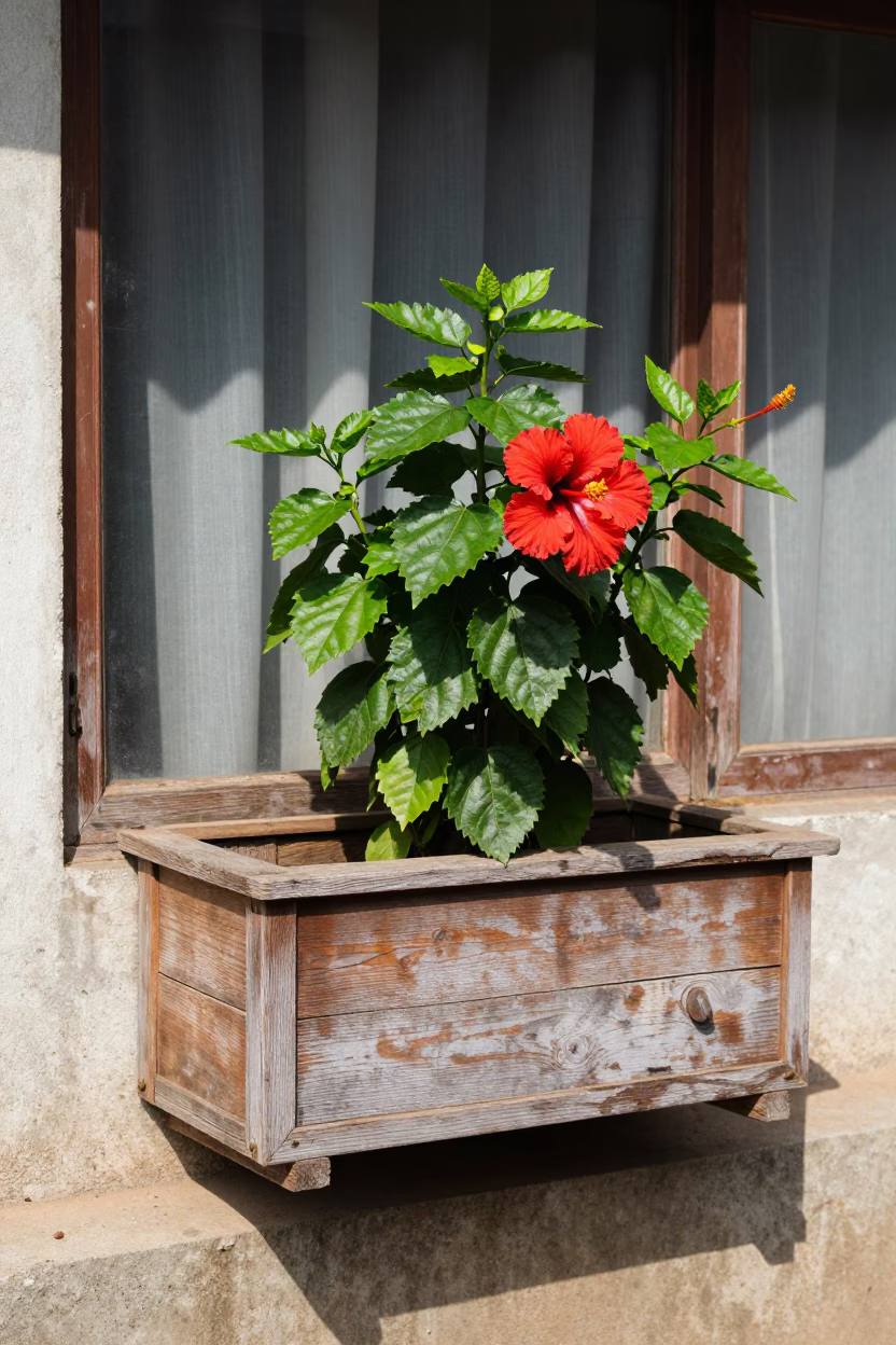 Accra Wooden Window Box in in Accra, Ghana