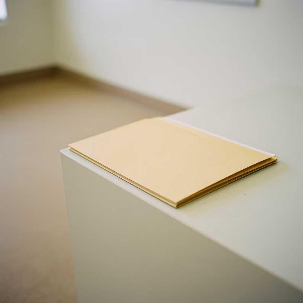 Acoustics Felt Folder on Museum Plinth Abeokuta in on a museum plinth near Abeokuta