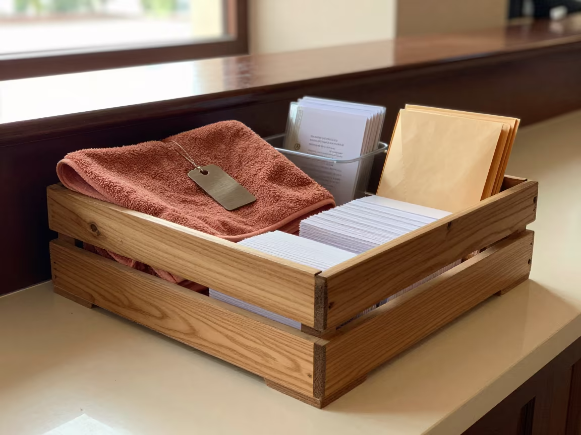 Addis Ababa Reception Crate Under Warm Light in at a reception desk under warm light in Addis Ababa
