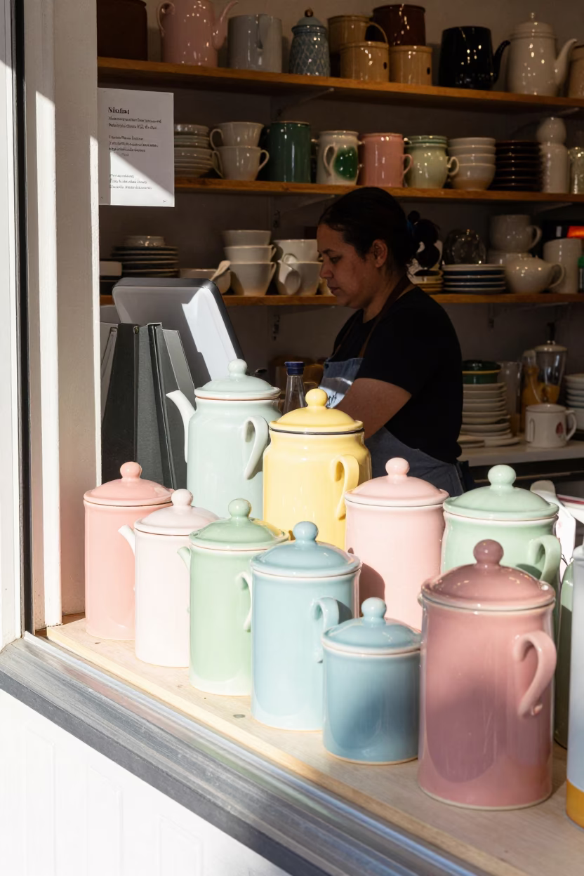 Adelaide Colorful Canister at Bright Midmorning Light in in Adelaide, South Australia, Australia