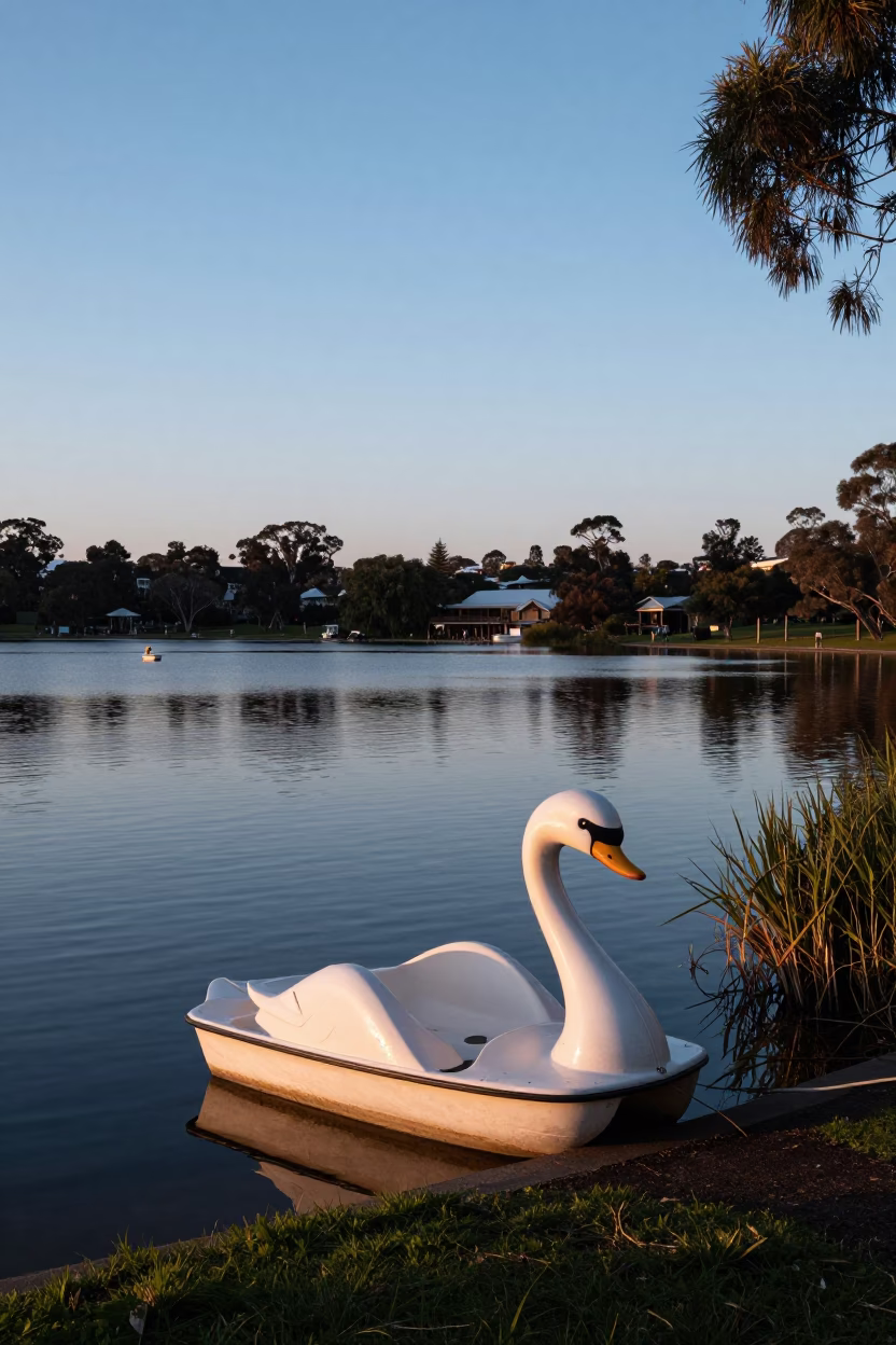 Adelaide Dawn Light at First Light Of Dawn in in Adelaide, South Australia, Australia