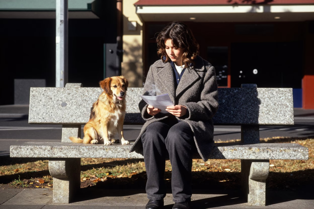 Adelaide Dog at Noon Light in in Adelaide, South Australia, Australia