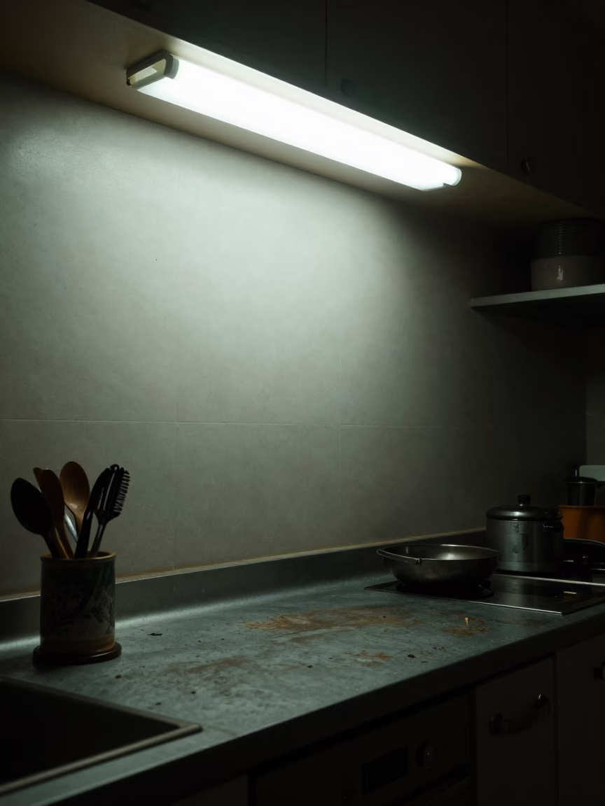 Adelaide Kitchen Scene at Deep In The Night Light in in Adelaide, South Australia, Australia