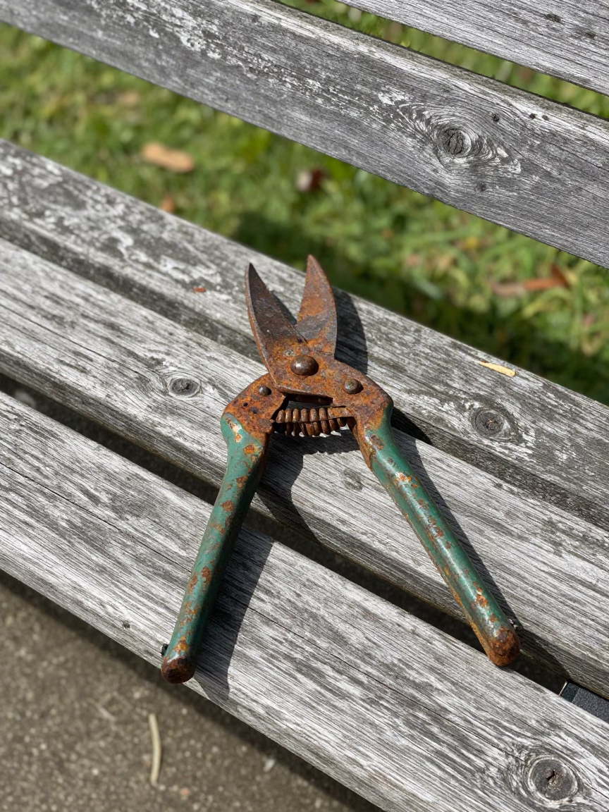 Adelaide Rusted Garden Shears in in Adelaide, Australia