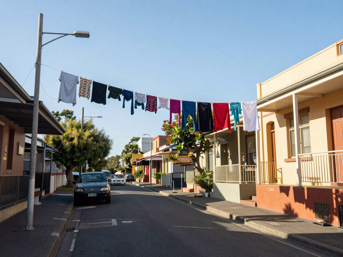 Adelaide Street Scene at The Early Afternoon Light in in Adelaide, South Australia, Australia