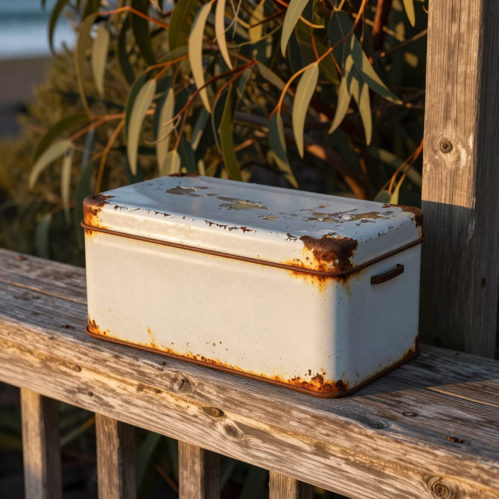 Adelaide Weathered Tin Box in in Adelaide, Australia