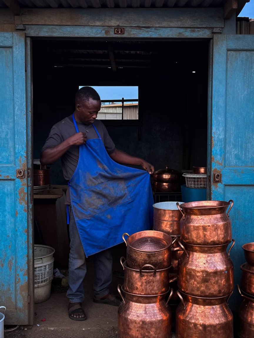 Adjusting Apron in Johannesburg in in Johannesburg, South Africa
