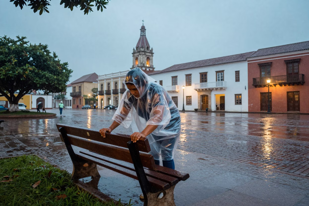 Adjusting Bench in Cartagena in in Cartagena, Colombia