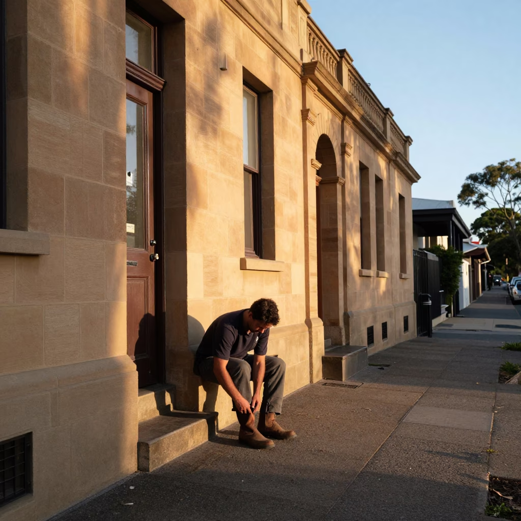 Adjusting Boot in Adelaide in in Adelaide, South Australia, Australia