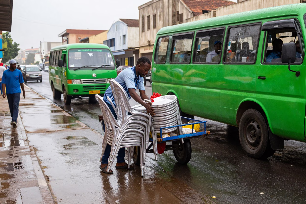 Adjusting Chairs in Dakar in in Dakar, Senegal