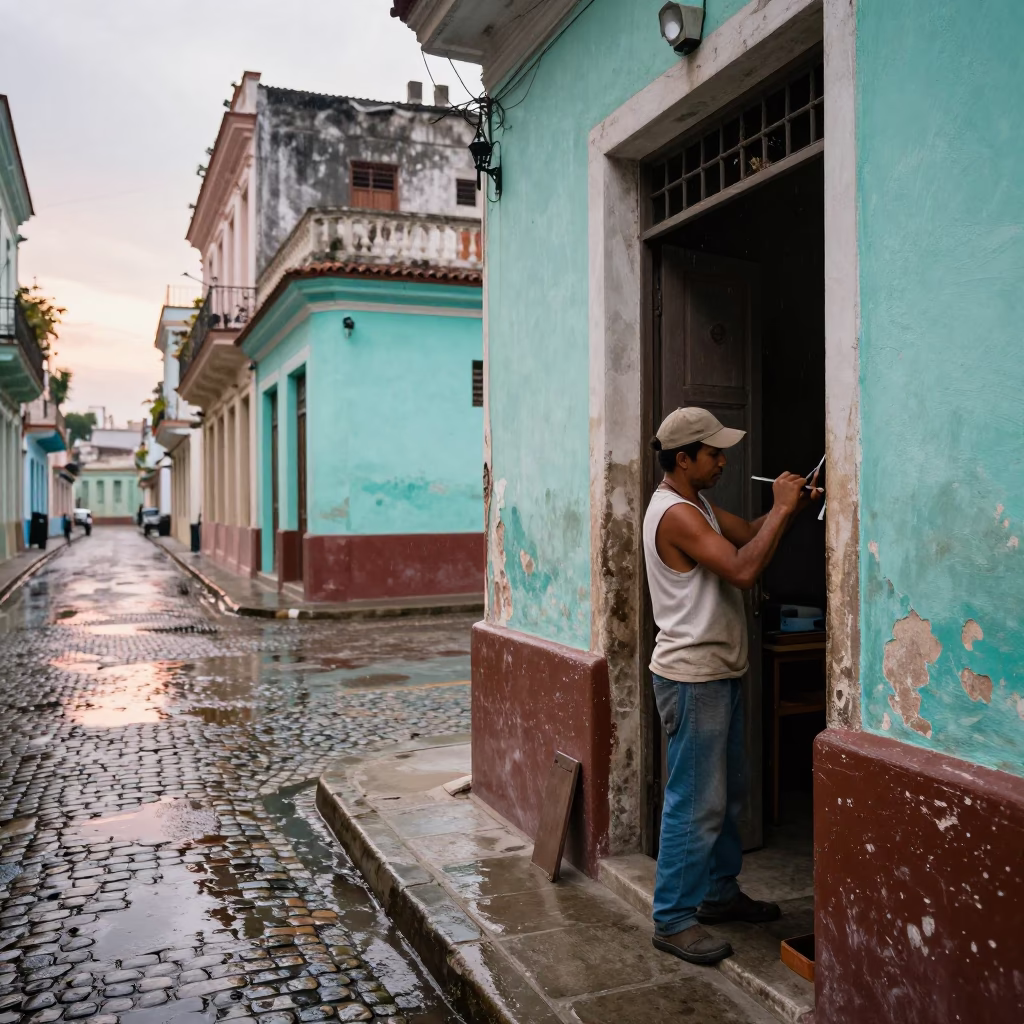 Adjusting Chisel in Havana in in Havana, Cuba