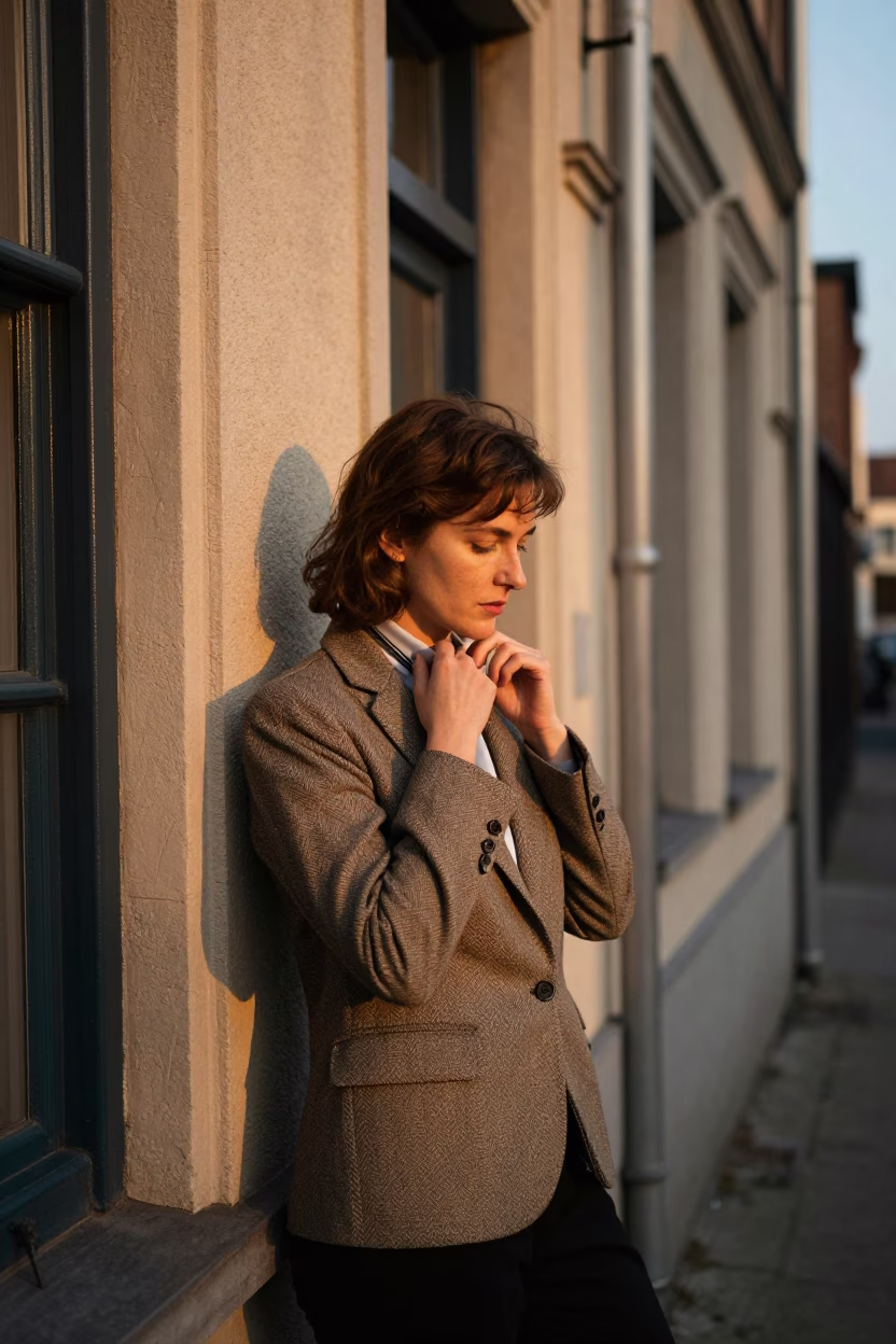 Adjusting Collar in Brussels in in Brussels, Belgium