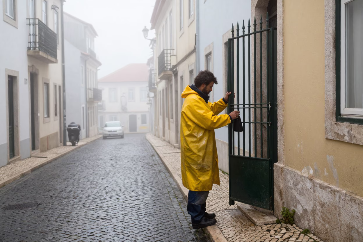 Adjusting Gate in Lisbon in in Lisbon, Portugal