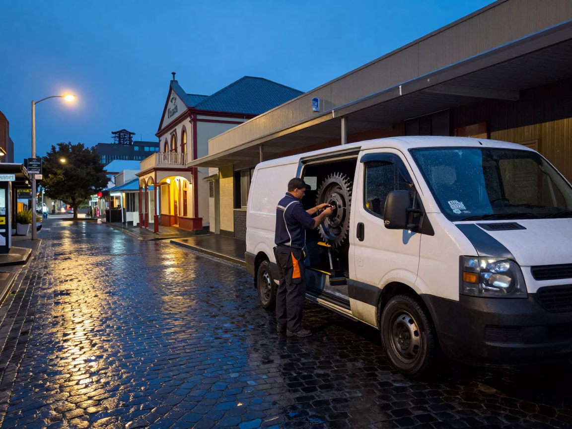 Adjusting Gear in Hobart in in Hobart, Tasmania, Australia