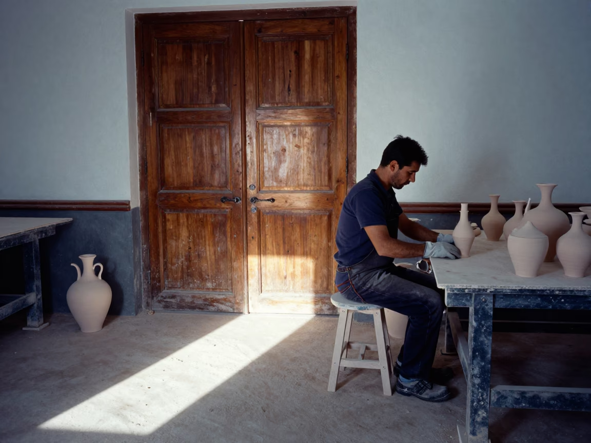 Adjusting Gloves in Seville in in Seville, Spain