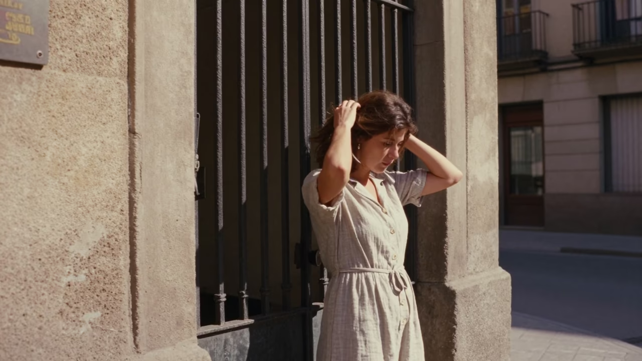Adjusting Hair in Barcelona in in Barcelona, Spain