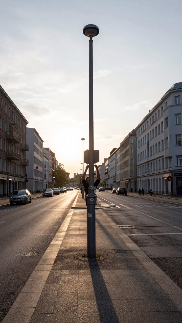 Adjusting Hanger in Berlin in in Berlin, Germany