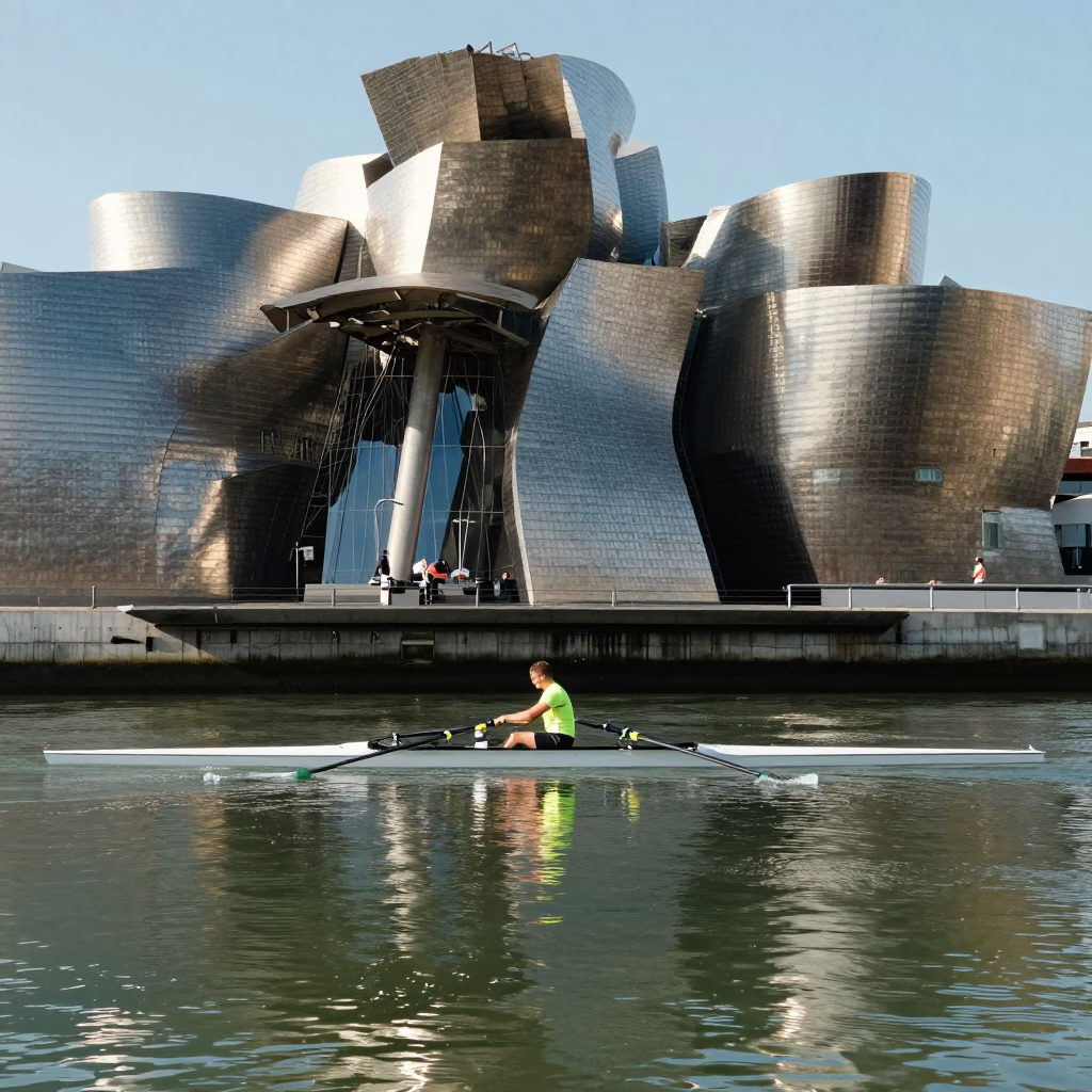 Adjusting Oarlock in Bilbao in in Bilbao, Spain