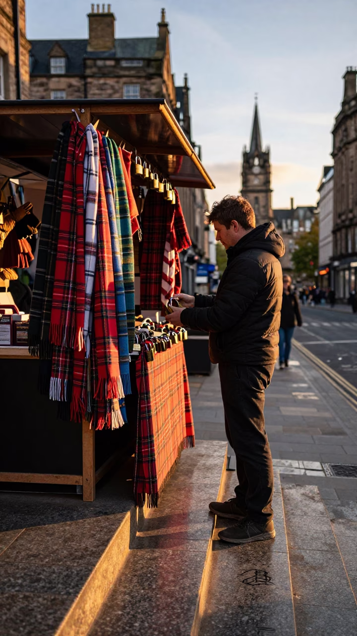 Adjusting Padlock in Edinburgh in in Edinburgh, United Kingdom