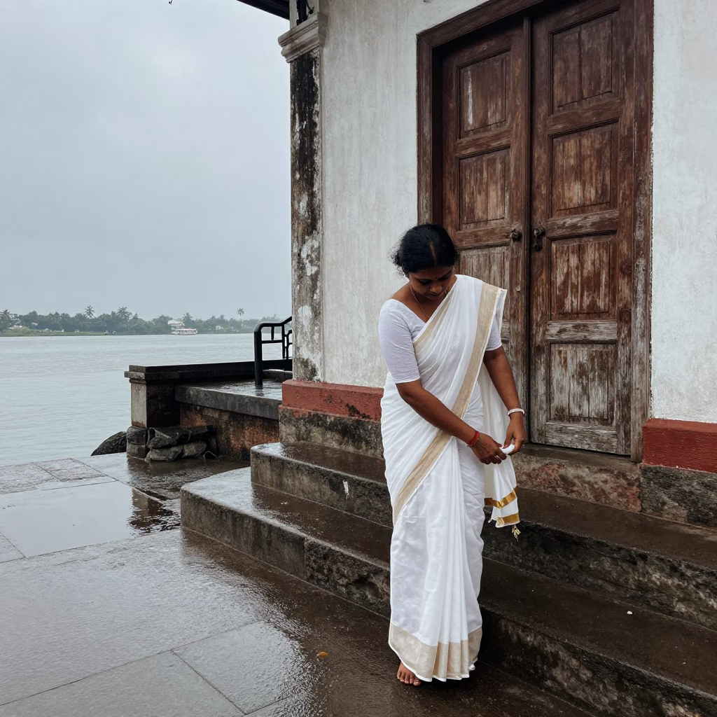 Adjusting Saree in Kochi in in Kochi, India