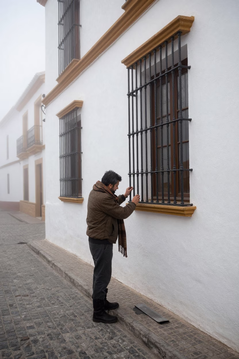 Adjusting Shawl in Granada in in Granada, Spain