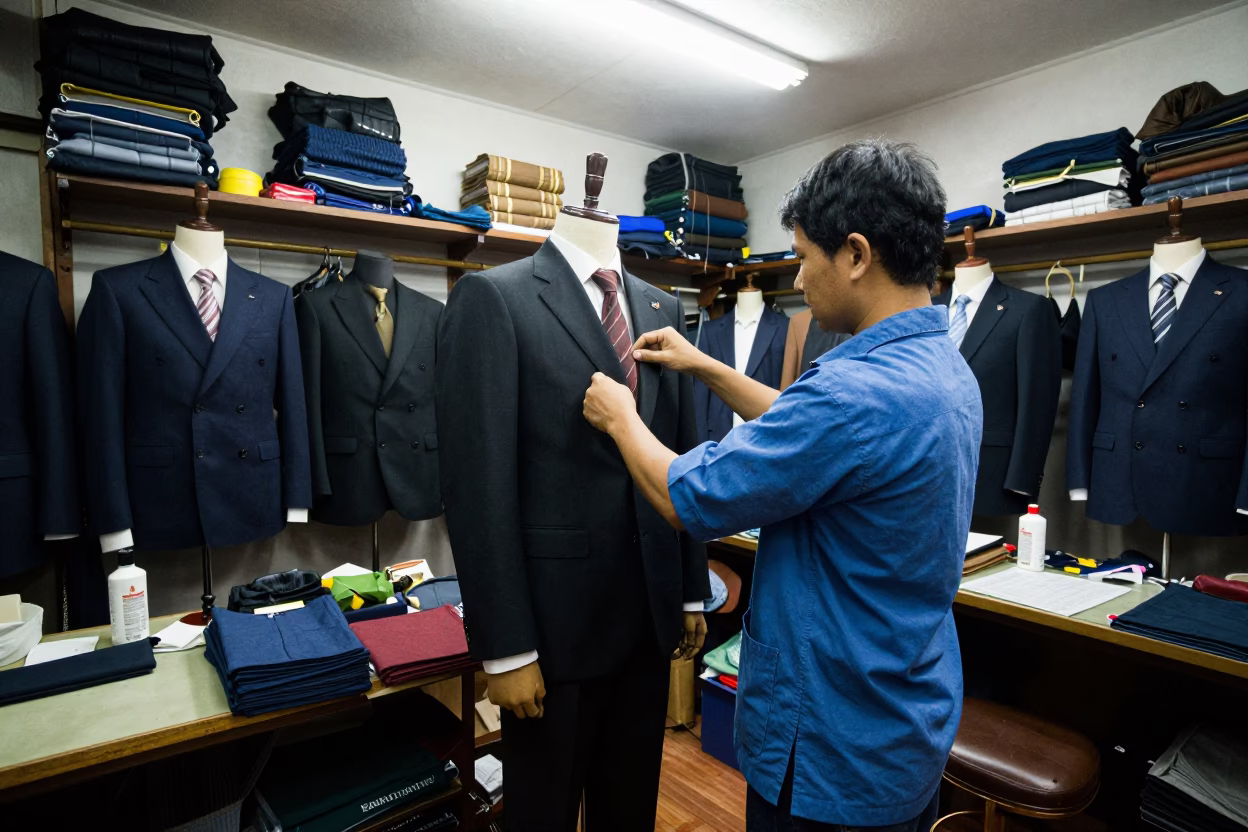 Adjusting Suit in Bangkok in in Bangkok, Thailand
