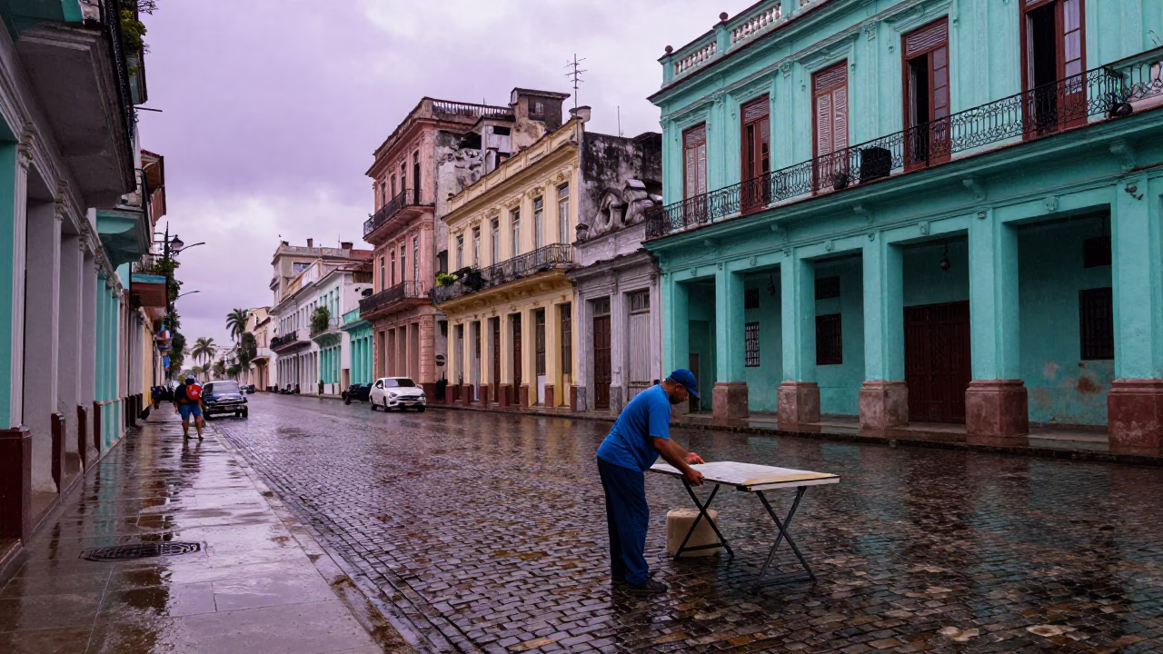 Adjusting Table in Havana in in Havana, Cuba