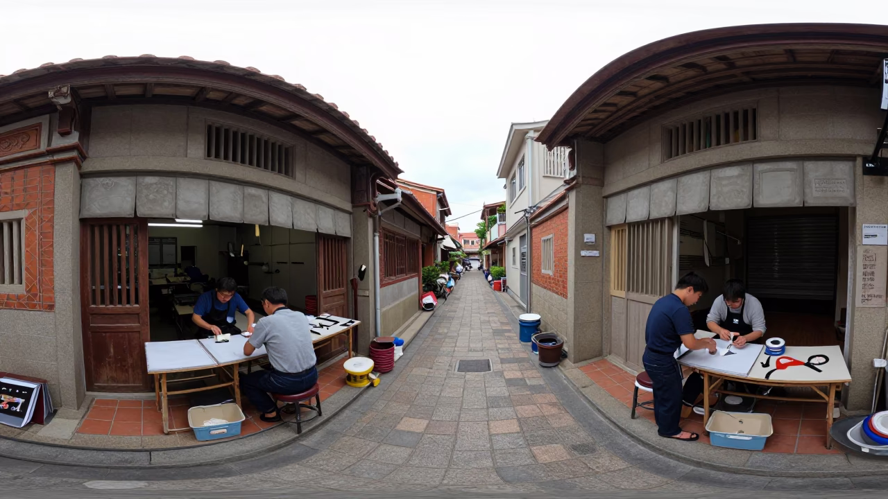 Adjusting Tape in Tainan in in Tainan, Taiwan