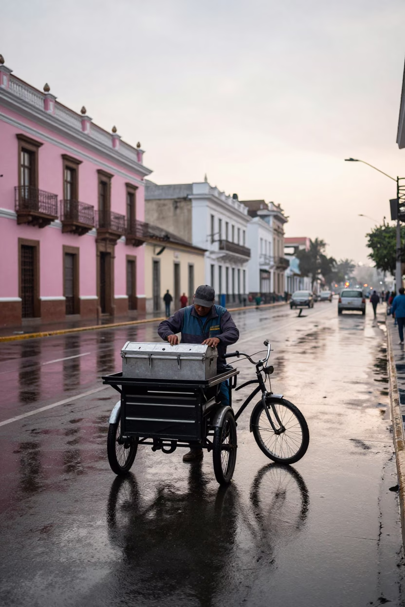 Adjusting Toolbox in Lima in in Lima, Peru