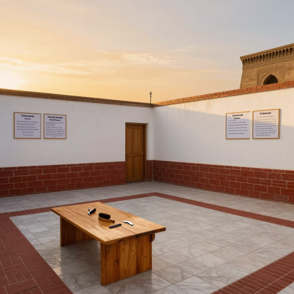 Adoption Corner with Tools in Winter Coptic Cairo in inside an adoption room in Coptic Cairo, Cairo