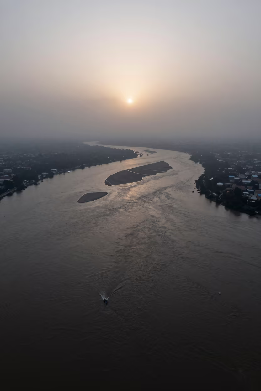 Aerial Monsoon Floodwaters Mukalla Backlit Silhouette in near Mukalla