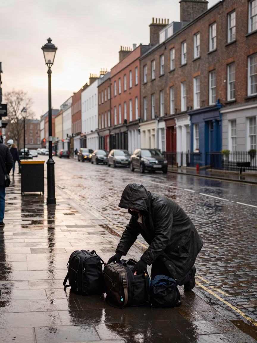 After Rain in Dublin in in Dublin, Ireland
