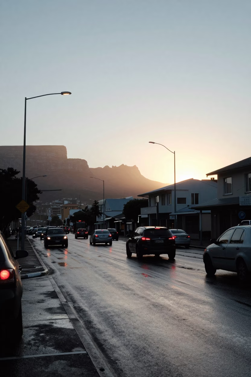 After Sunrise just after sunrise in Cape Town in in Cape Town, South Africa
