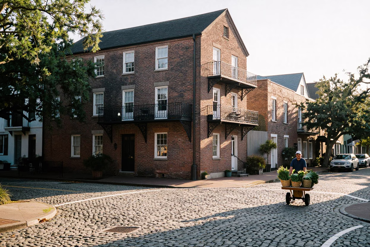 After Sunrise just after sunrise in Charleston in in Charleston, South Carolina, United States