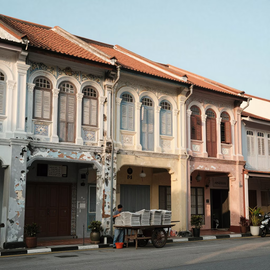After Sunrise just after sunrise in George Town in in George Town, Malaysia