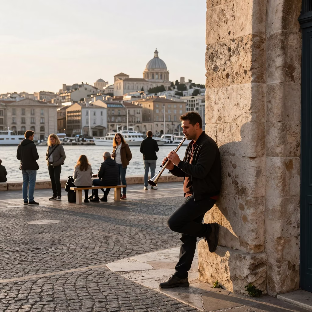 After Sunrise just after sunrise in Marseille in in Marseille, France