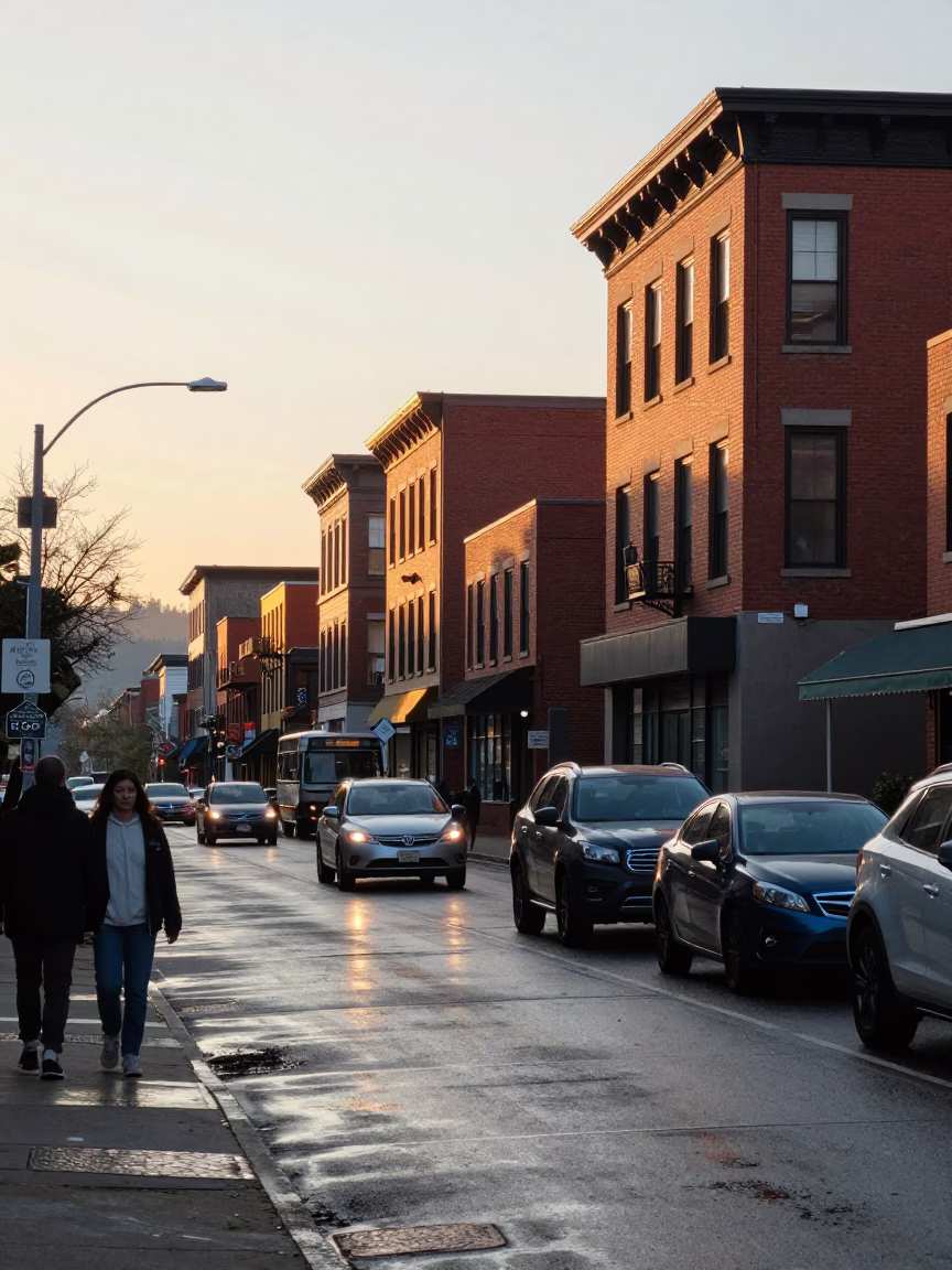 After Sunrise just after sunrise in Portland in in Portland, Oregon, United States