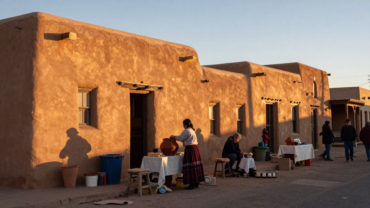 After Sunrise just after sunrise in Santa Fe in in Santa Fe, New Mexico, United States
