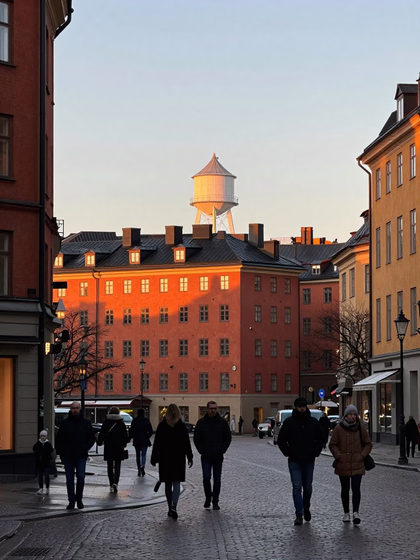 After Sunrise just after sunrise in Stockholm in in Stockholm, Sweden