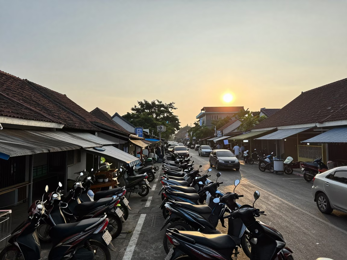 After Sunrise just after sunrise in Surabaya in in Surabaya, Indonesia