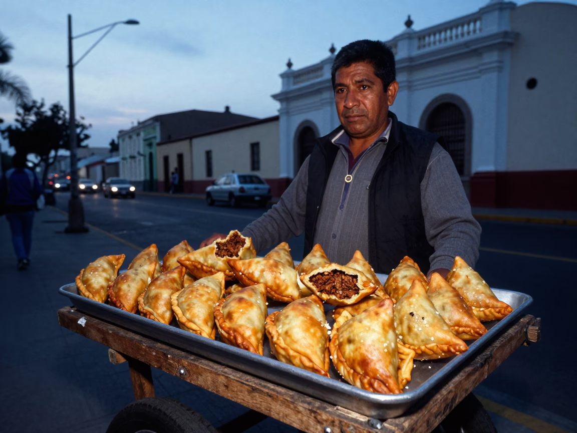 After Sunset in Lima at Blue Hour in in Lima, Peru